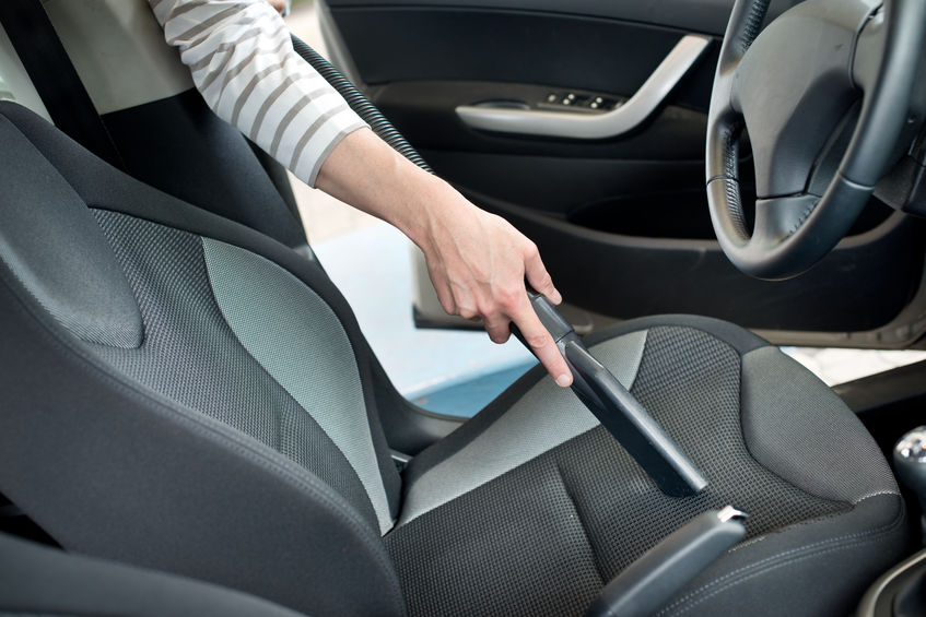 Cleaning the inside of a car