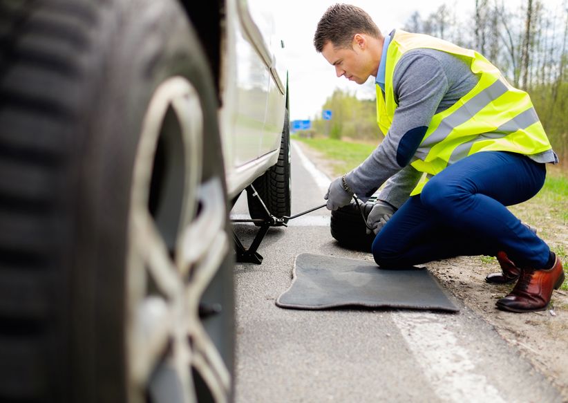 Changing a tire